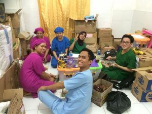 Core Team Dinner time at eye camp