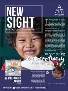 June 2016 Newsletter from A New Vision