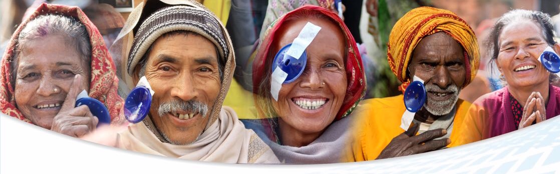 Cataract surgery patient in Nepal